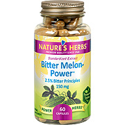 Nature's Herbs Bitter Melon Power - Helps Support Blood Sugar Levels, 60 caps