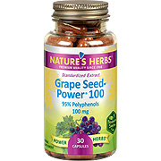 Nature's Herbs Grape Seed Power 100 - 30 caps