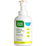 CleanWell Natural Foam Hand Sanitizer - 8 oz