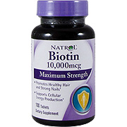Natrol Biotin 10,000 mcg - 100 tabs