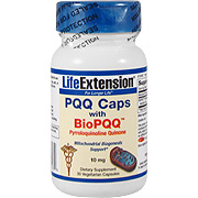 Life Extension BioPQQ Pyrroloquinone Quinone 10mg - Mitochondrial Biogenesis Support, 30 vcaps