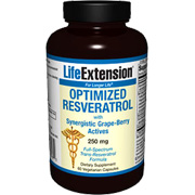 Life Extension Optimized Resveratrol with Synergestic Grape-Berry - 60 veggie capsules