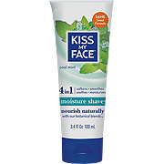 Kiss My Face Moist Shave, Cool Mint - Ultra Smooth for the Most Sensitive Skin, 3.4 oz