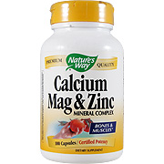 Nature's Way Calcium, Magnesium & Zinc - Healthy Bones, 100 caps