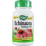 Nature's Way Echinacea Certified Organic Grown - Supports Immune System, 100 vegicaps