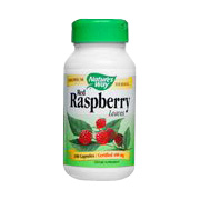 Nature's Way Red Raspberry 400mg - Helps Soothe The Stomach, 100 caps