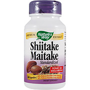 Nature's Way Shiitake & Maitake Standardized Extracts - Promotes a General Well Being, 60 caps