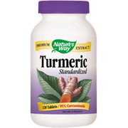 Nature's Way Turmeric Standardized Extract - Contains Essential Antioxidants, 120 tabs