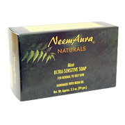 NeemAura Naturals Ultra Sensitive Mint Soap - Normal To Oily Skin, 1 bar