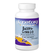 Planetary Herbals Bacopa Ginkgo - Brain Strength, 30 tabs