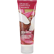 Desert Essence Organics Tropical Coconut Hand and Body Lotion - Rejuvenates and Smoothes Skin, 8 oz