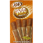 A&W Root Beer Soda Pops - 10 pops