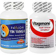 Passion Health Rehmannia Ying Yang Pack I - Rehmannia Restoration & DeTox Formula, Passion Yin Yang II & Vitagenone, 60 vtabs + 60 tabs