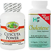 Proactive Natural Healthy Endothelial Rejuvenation & Protection - Cuscuta Power & Cholestene, 60 tabs + 120 caps