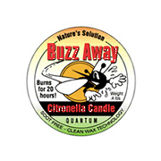 Quantum Buzz Away Citronella Candle Repellent - 4.3 oz
