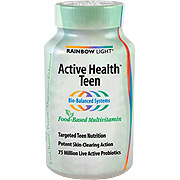 Rainbow Light Active Health Teen Multivitamin - Potent Skin Clearing Action, 30 tabs
