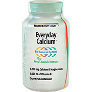 Rainbow Light Everyday Calcium With Enzymes - Enzymes & Botanicals, 120 tabs