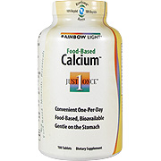 Rainbow Light Food Based Calcium 500mg - Convenient One-Per-Day, 180 tabs