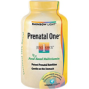 Rainbow Light Prenatal One Multivitamin - Potent Prenatal Nutrition Gentle on the Stomach, 30 tabs