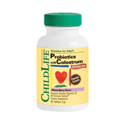 Childlife Probiotics Plus Colostrum Orange/Pineapple - 90 chew tabs
