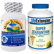 Rejuven Natural Super Zeaxanthin C3G Exhaustion Recovery Formula - Mind Juventor & Super Zeaxanthin, 60 tabs + 60 softgels