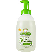 Baby Ganics Dish Dazzler Foaming Dish & Bottle Soap  Fragrance Free - Naturally Safe and Non-Toxic, 18.6 oz