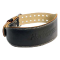 4 Inch - Padded Leather Belt Black XL - 
