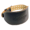 6 inch Padded Leather Belt Black Medium - 