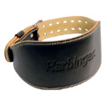 6 inch Padded Leather Belt Black Large - 