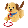 Lil' Snoopy, pull-along toy dog for walking infants and toddlers -