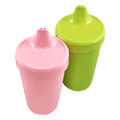 Spill Proof Cups Pink & Green - 