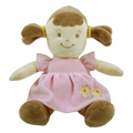 Organic 10"" Soft Doll Brunette - 