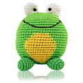 Hand Crocheted Frog Roly Poly Rattle - 