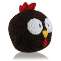 Hand Crocheted Rooster Roly Poly Rattle - 