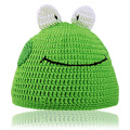 Hand Crocheted Frog Hat Small - 