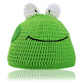 Hand Crocheted Frog Hat Large - 
