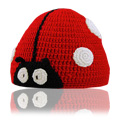Hand Crocheted Ladybug Hat Large - 