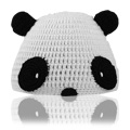 Hand Crocheted Panda Hat Large - 