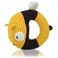 Hand Crocheted Bee Ring Rattle - 