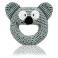 Hand Crocheted Koala Ring Rattle - 
