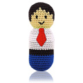 Hand Crocheted Rattle Dad - 