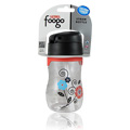 Foogo Plastic Straw Bottle Poppy Patch - 