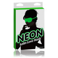 Neon Satin Love Mask Green - 