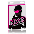 Neon Satin Love Mask Pink - 