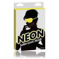 Neon Satin Love Mask Yellow - 
