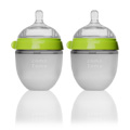 Natural Feel Baby Bottle Double Pack Green - 