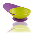 Catch Bowl w/ Spill Catcher Green + Purple - 
