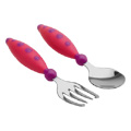 Graduates safety fork & spoon set, 2pk - 