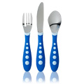 Gerber Graduates kiddy cutlery fork, knife & spoon set, stainless steel - 