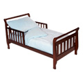 Heavenly Soft Minky Dot Toddler Bed Set Blue - 